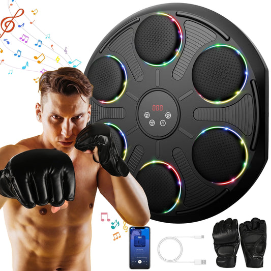 Music Boxing Machine with Gloves Boxing Equipment for Adults Workout Music Punching Machine