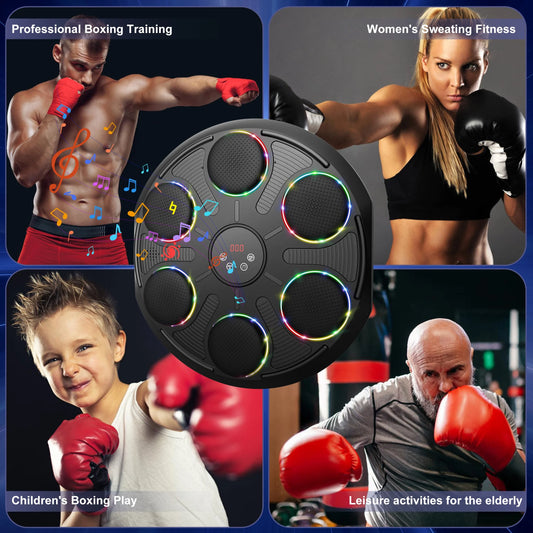 Music Boxing Machine with Gloves Boxing Equipment for Adults Workout Music Punching Machine